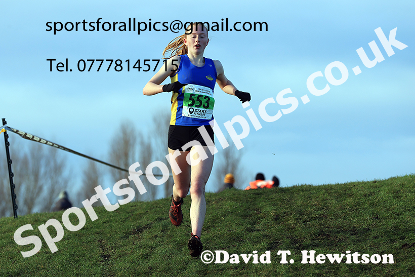 Womens under-17s and under-20s 2024 NECAA Cross Country Champs., Temple Park, South Shields. Photo: David T. Hewitson/Sports for All Pics